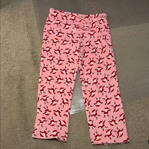 Pink Santa Pajama Pants